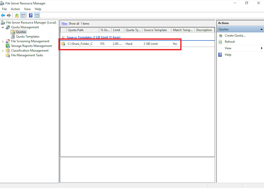 File Server Resource Manager